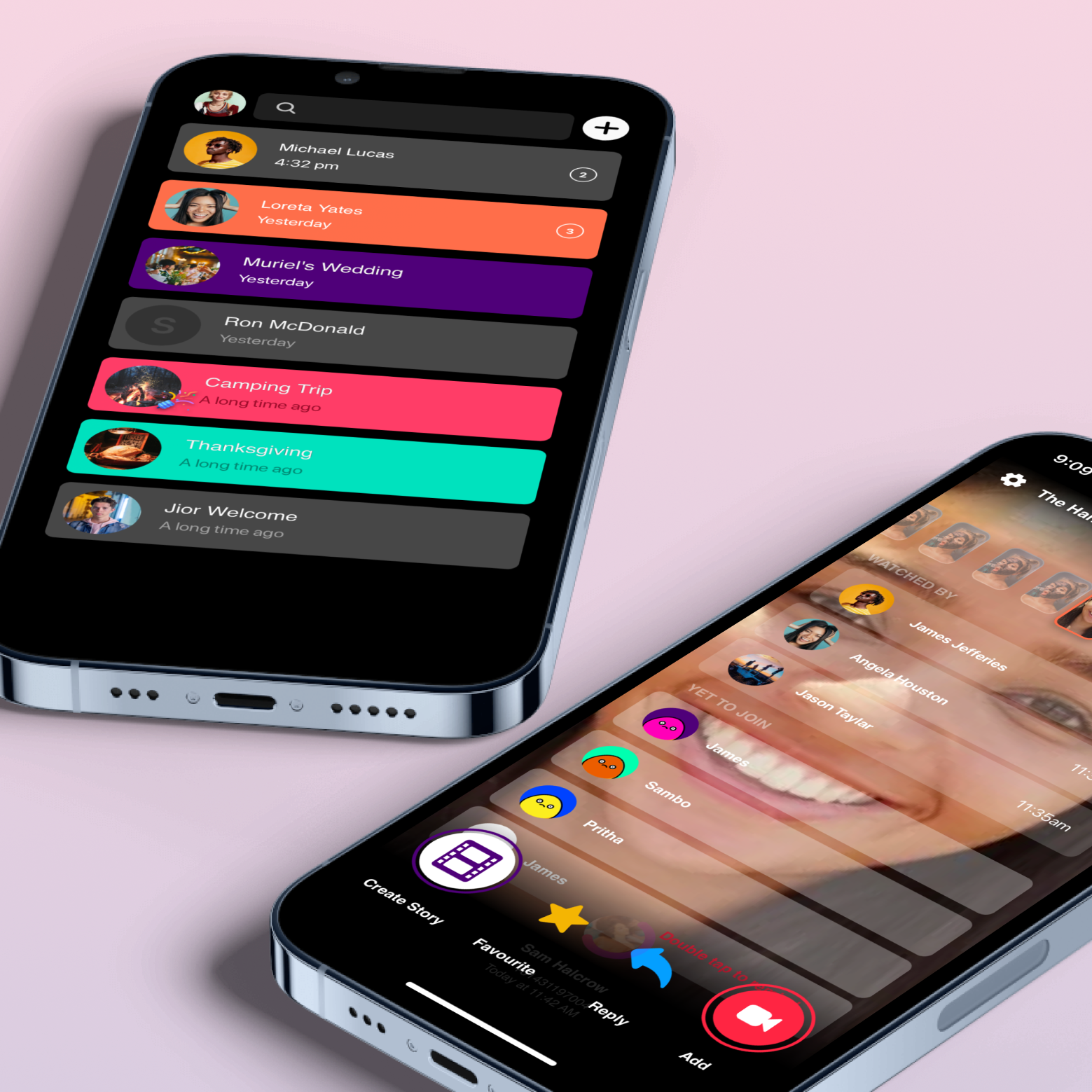 Chat with family and friends on video in private